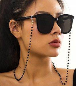 Brillenkette - Elegante Brillenkette schwarze Perlen - Stilvoller Schmuck - Sicherer Halt - Modisches Accessoire - Praktisch - Langlebig