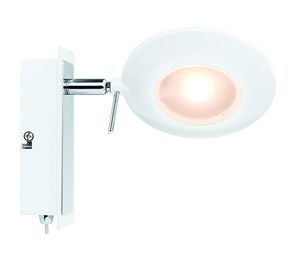 Paulmann LED Wandleuchte Spotlights Orb Weiß/Chrom 1 x 3W 230V warmweiß 2700K mit Schalter
