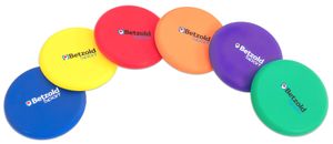Betzold Sport - Soft-Wurfscheibe, 6 Stück - Frisbee Geschicklichkeitsspiel Kinderspiel Pausenspiel