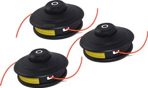 3 X Profi Doppelfadenkopf Tippautomatik Spule / Fadenspule für Fuxtec Motorsense