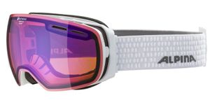 Alpina Erwachsene Skibrille Granby QM Quattroflex Multi Mirror weiss