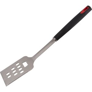 LAMART LT5026 Obracačka z nerezovej ocele a plastu. Mäkčená rukoväť , nerez, plast. strieborná / čierna.  dĺžka 43 cm