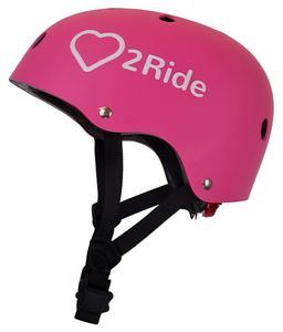Detská prilba S 50-54 cm prilba na bicykel TRACKER Love 2 RIDE LED Candy Pink