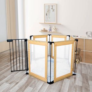 Laufgitter XXL Laufstall Schutzgitter klappbar Baby Gitter 6 Teilig Kinder Gelb Neu