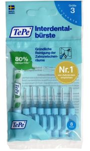 TePe, Original Szczoteczki międzyzębowe 0,6mm blau, 8 sztuk (PRODUKT Z NIEMIEC)