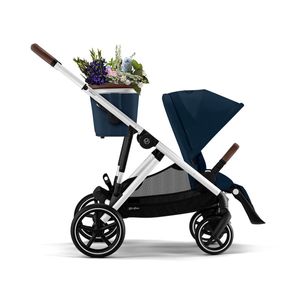 Cybex Gazelle S Kinderwagen Silver - Ocean Blue