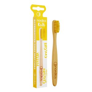 NORDICS_Kids Bamboo Toothbrush bambusowa szczoteczka do zębów dla dzieci Żółta