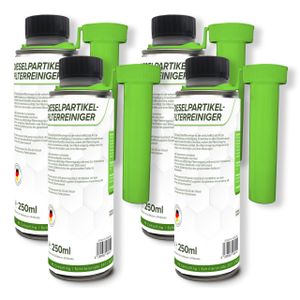 Flotex Diesel Partiklefilter Reiniger, 4 x 250ml Additiv DPF Dieselpartikelfilter