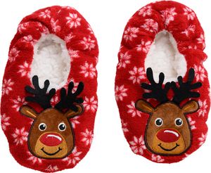 Kinderhausschuhe CHRISTMAS KIDS, rot - verschiedene Größen Größe: 27 - 30