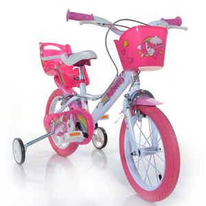 Dino Bikes Detský bicykel Unicorn Pink 14"