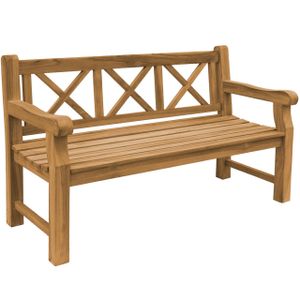 Friesenbank Märsta XXL Gartenbank Teak Massivholz - Breite: 150 cm