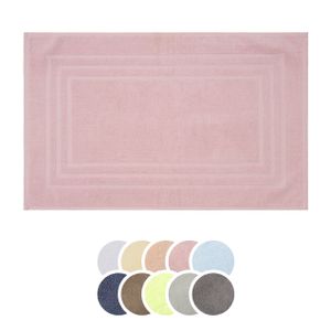 liebling Badvorleger 100% Baumwolle Zero Twist, Serie Lille, 800 gr. / m², 50 x 80 cm, 60 Grad waschbar, ultra weich, saugstark, altrosa