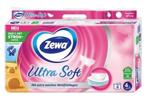 Zewa Toilettenpapier Ultra Soft 4-lagig 8 Rollen