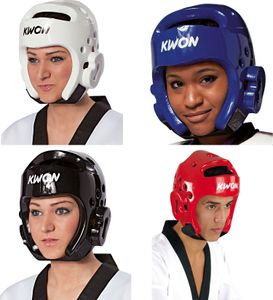 Kwon Kopfschützer Kopfschutz Taekwondo  PU, Farbe:schwarz, Größe:Xl