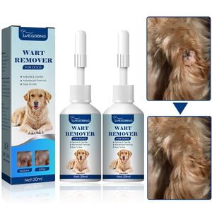 2 Stück 20 ml Natürlicher Warzenentferner für Hunde Hundehautmarken Behandlung zur Entfernung von Warzen für Hunde