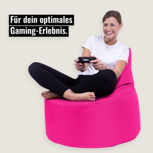 Kissenwelt-Berlin Sitzsack Gamer Riesensitzsack Kinder Sitzsäcke Erwachsene Indoor Beanbag Outdoor Gaming (Pink)