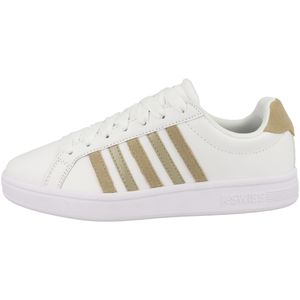 K-Swiss Court Tiebreak White/Cornstalk/Metallic Größe EU 39