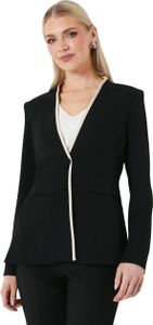 Principles - dámske sako bez goliera DH7086 (40 SK) (Black)