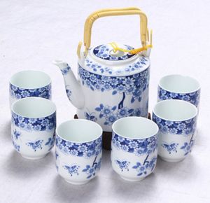 Fine Asianliving Teeservice Orientalische Chinesische Japanische Handgemachte Porzellan Teekanne Teetassen Dekorativer Raum 216-105