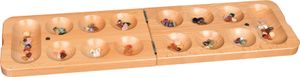 Kalaha-Spiel mit Halbedelsteinen, Klappformat