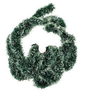 HAAC 5er künstliche Girlande Tannengirlande Tanne grün / weiß 2 Meter Weihnacht