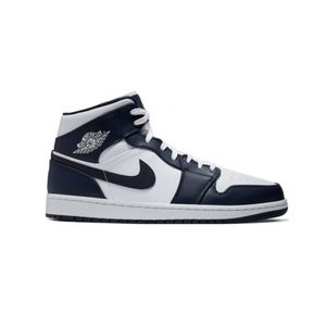 Air Jordan 1 Mid White Metallic Gold Obsidian - EU: 44.5