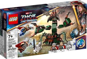 LEGO 76207 Marvel Angriff auf New Asgard, Monster und 3 Minifiguren