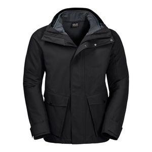 JACK WOLFSKIN Falster Harbour Jacket Men black - Doppeljacke, Größe_Bekleidung:M, Wolfskin_Farbe:black