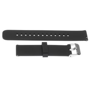 vhbw Ersatz Armband L kompatibel mit Garmin Vivoactive 3, Vivomove, Vivomove HR Fitness Uhr, Smart Watch - 12.2cm + 8.5cm Silikon schwarz