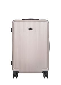OCHNIK Koffer WALAB-0053 Hartschalenkoffer Reisekoffer Trolley Reisetasche, Material: ABS (Farbe: Champagnerfarbe, Größe: L - 74×47×29 cm)