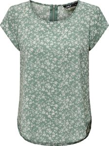 Print Kurzarm Bluse Basic Rundhals Blouse Shirt Oberteil ONLVIC | 42