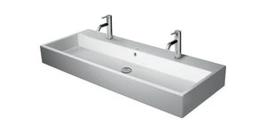 Duravit Waschtisch VERO AIR mit Überlauf, Hahnlochbank, 1200 x 470 mm ohne Hahnloch weiß