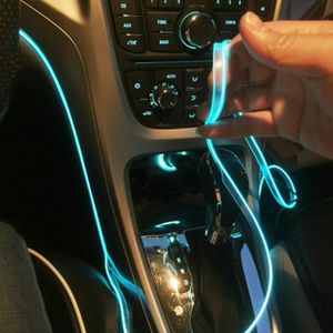 5m Auto Kein LED EL Ambientebeleuchtung Innenraumbeleuchtung Blau Lichtleiste
