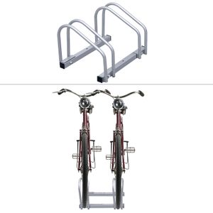 EINFEBEN Fahrradständer für 2 Fahrräder Fahrräde Aufstellständer Fahrradhalter Mehrfachständer Räder MTB