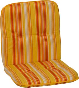 beo Paspelauflage Niedriglehner Edremit aus Baumwolle/Polyester - orange gelb weiß gestreift