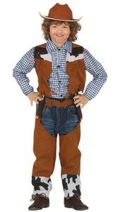 Cowboy Kostüm für Jungen, Größe:110/116