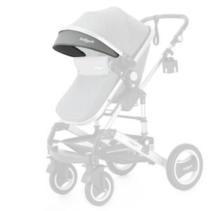 Daliya® Sonnenblende für Bambimo Kinderwagen  ( Grau Leder )