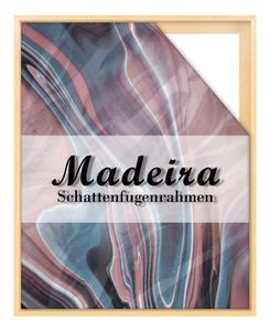 Schattenfugenrahmen Madeira 50x50 cm in Natur Unbehandelt