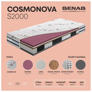 Benab Cosmonova S2000 Matrac 180 x 200 cm