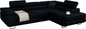 MINIO Polsterecksofa mit Ausklappfunktion und Stauraum MANILA Rechts | Dunkelblau 77