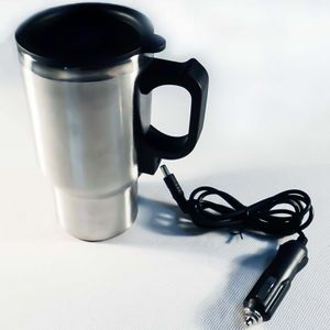 450ml Auto Wasserkocher Edelstahl 12V Zigarettenanzünder Reisewasserkocher für Wasser Kaffee Getränke Heizung
