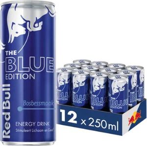 Red Bull Blue Edition Energy Blik - 12x 25cl