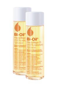 Bi-Oil 2x Mama Hautpflege Öl vegan 125 ml - Schwangerschaftsöl 100 % natürlich - Körperöl für während & nach der Schwangerschaft