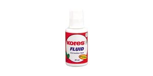 Kores Korrekturflüssigkeit "Fluid" weiß Inhalt: 20 ml Pinselflasche