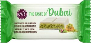 ELIT Dubai Biela čokoláda s pistáciovým krémom 90g