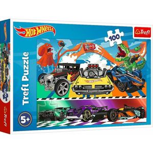 Puzzle 100 Rasende Autos TREFL