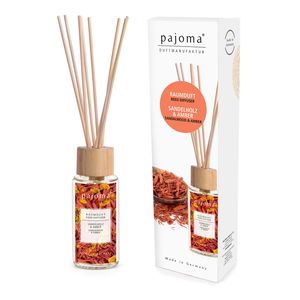 pajoma® Raumduft 100 ml inkl. Duftstäbchen, Sandelholz & Amber