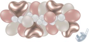 1 DIY Ballongirlande in shiny rose gold 60 tlg. - ergeben ca. 2,40 m