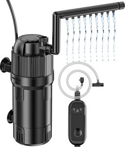Filter Forever Speed 500L/H pre akvária od 40 do 120 litrov Vnútorný akváriový filter 5 v 1 s UVC