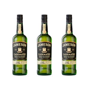 Jameson Caskmates Whiskey Stout Edition 3er Set, Irish Whisky, Schnaps, Spirituose, Alkohol, Flasche, 40 %, 3x700 ml